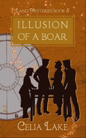 Cover of Illusion of a Boar: Four magical specialists are thrown together in the spring of 1944, working on a secret project in the run-up to D-Day. Solving the problem before them is one thing: sorting out their lives is an entirely different one. It’s full of chosen siblings having each other’s backs, forced proximity, and unexpected skills in play. A fantasy romance, this is also a great entry point to the series.